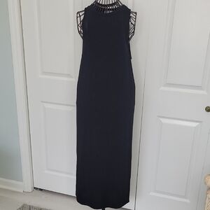Cherish Brand Black Sleeveless T-shirt Maxi Dress Size Small